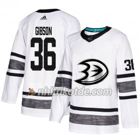 Anaheim Ducks Trikot John Gibson 36 2019 All-Star Adidas Weiß Authentic - Herren